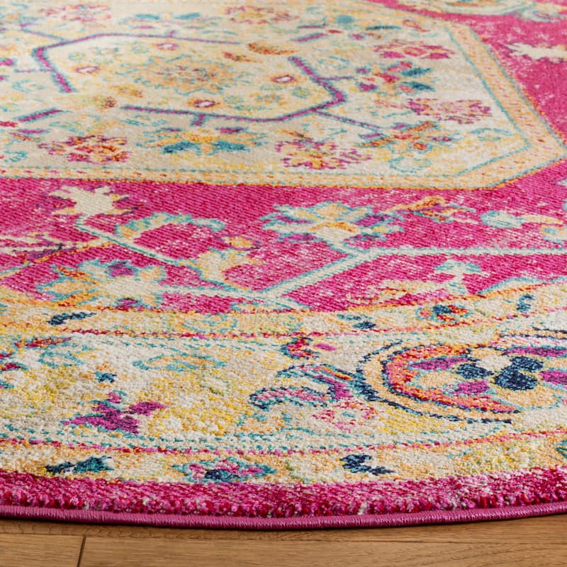 SAFAVIEH Savannah Basmah Boho Oriental Polyester Medallion Rug