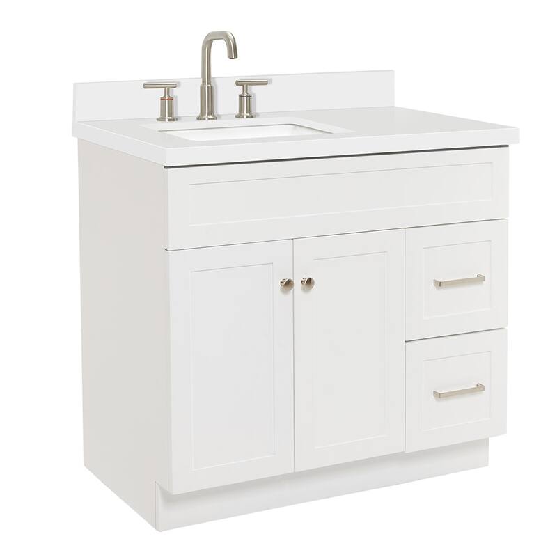 Ariel F037SLWQRVO Hamlet 37" Free Standing Single Basin Vanity Set