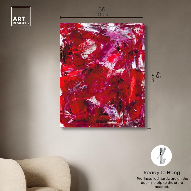 Eruption of Red II Canvas by Art Remedy, Gallery Wrapped
