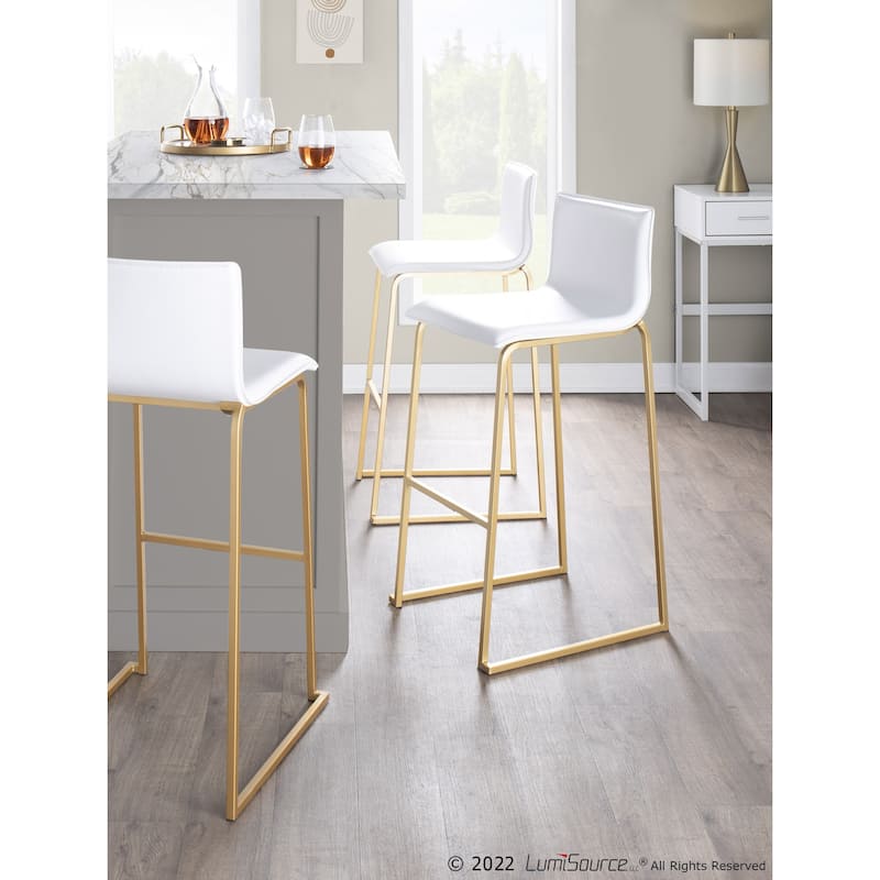 Silver Orchid Mara Upholstered Bar Stool - Set of 2