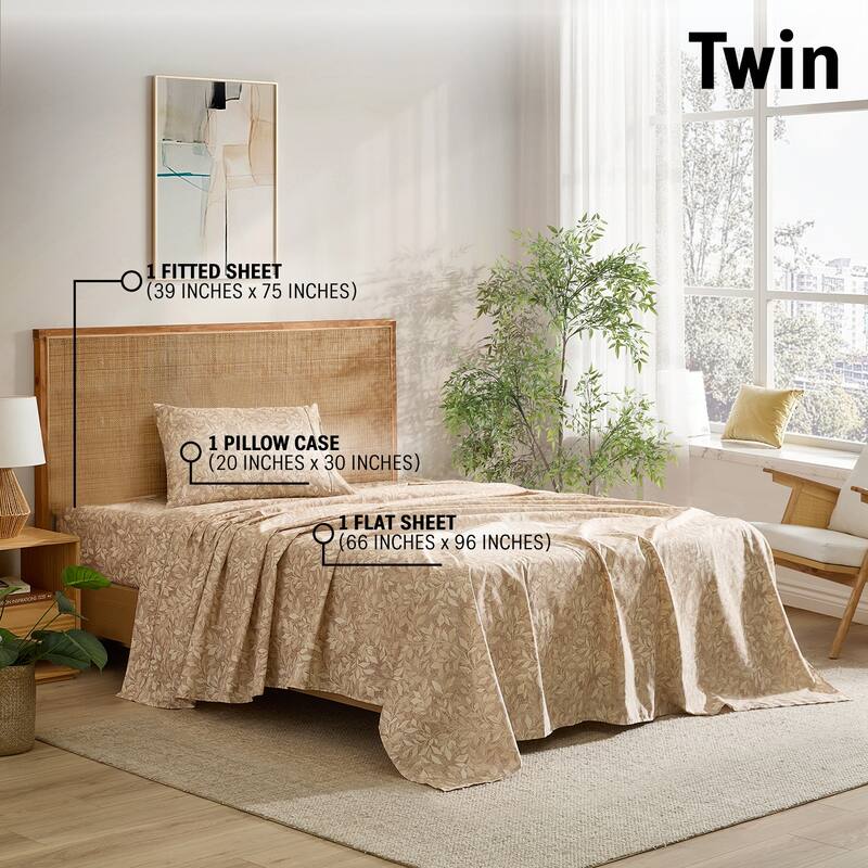 HLC.ME Floral Printed Ultra Soft Bed Sheets Set