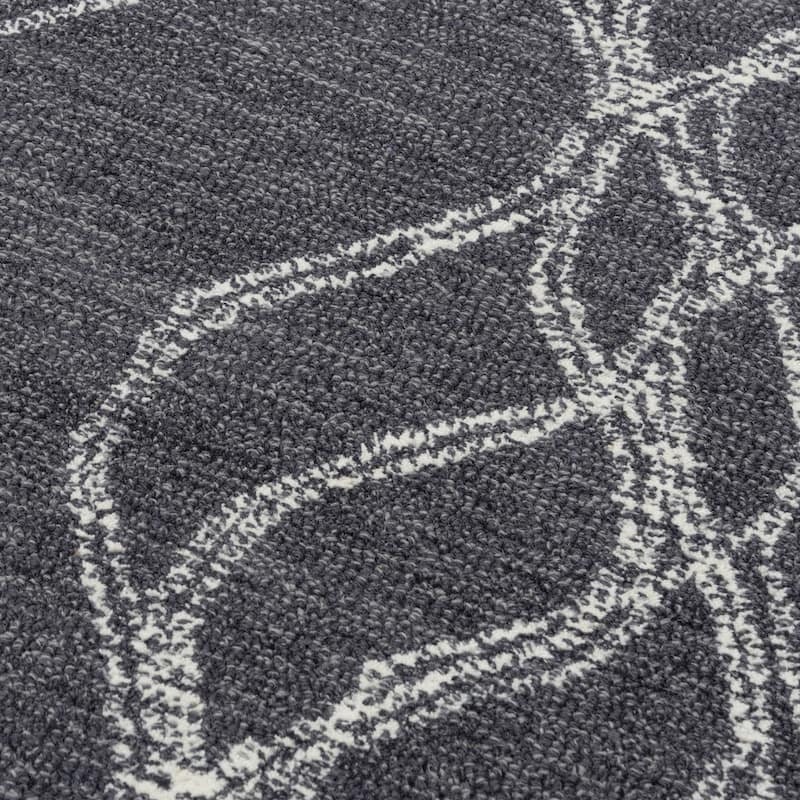 Alora Decor Wondrous Grey Hand-tufted Wool Rug