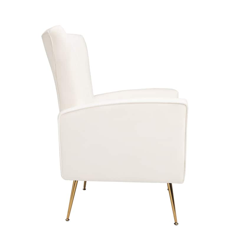 Wingback Velvet Accent Chair