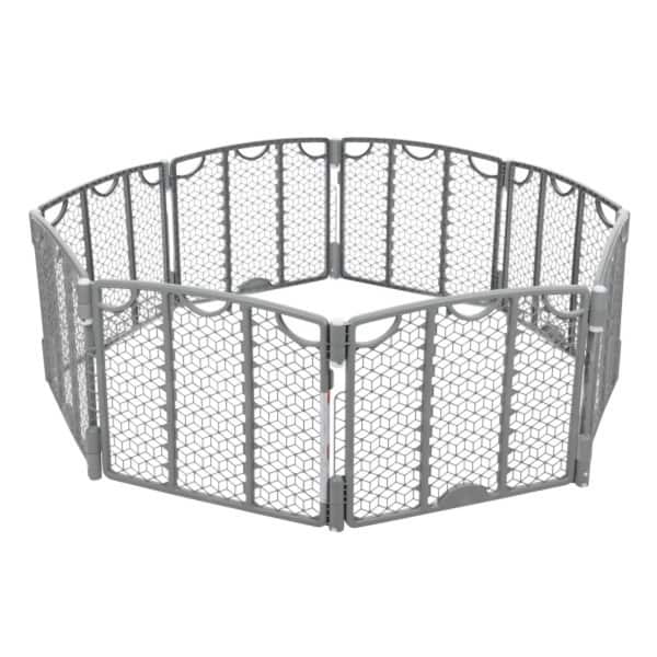 slide 2 of 16, Versatile Play Space Adjustable Play Area, 8 Panel Black