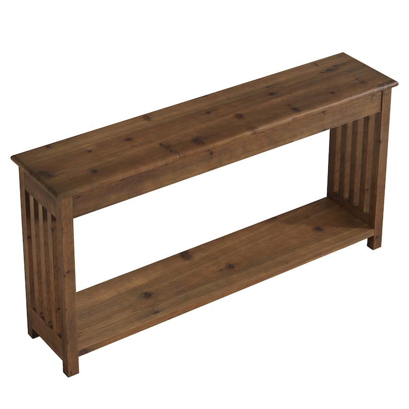 Solid Wood Console Table with Storage, Entryway Sofa Table, Living Room Hallway Behind Couch