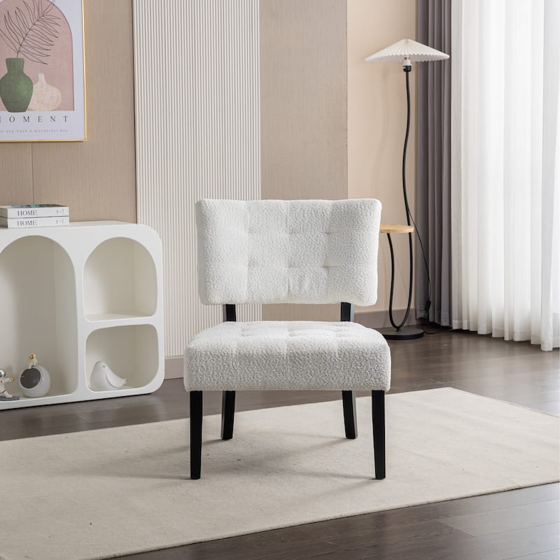 Movile Boucle Tufted Accent Chair with Oversized Seating