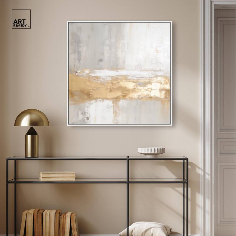 Melted Goldscape III Canvas by Art Remedy