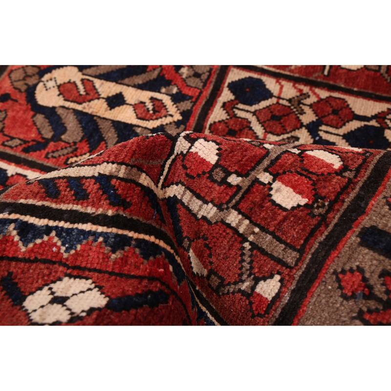 ECARPETGALLERY Hand-knotted Kayseri Vintage Red Wool Rug - 5'3 x 10'5