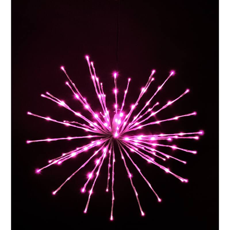 Christmas LED Spritzer Pink 24 Inch