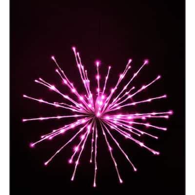 Christmas LED Spritzer Pink 24 Inch