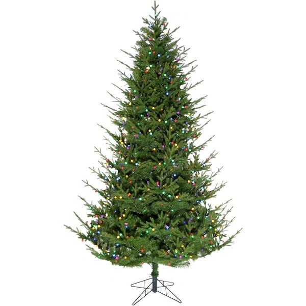 Fraser Hill Farm 6.5-Ft Mission Ridge Green Christmas Tree - Overstock ...