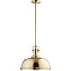 preview thumbnail 5 of 4, Quorum International Single Light 16-1/2" Wide Pendant Aged Brass