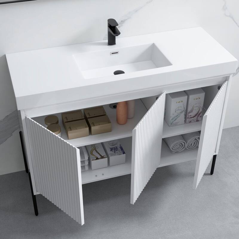 Ripple 48" Bathroom Vanity Kit (Assembly Required)