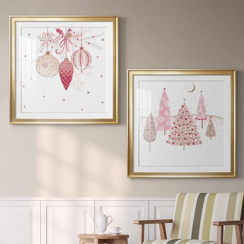 Pretty Pink Baubles Premium Framed Print - Ready to Hang