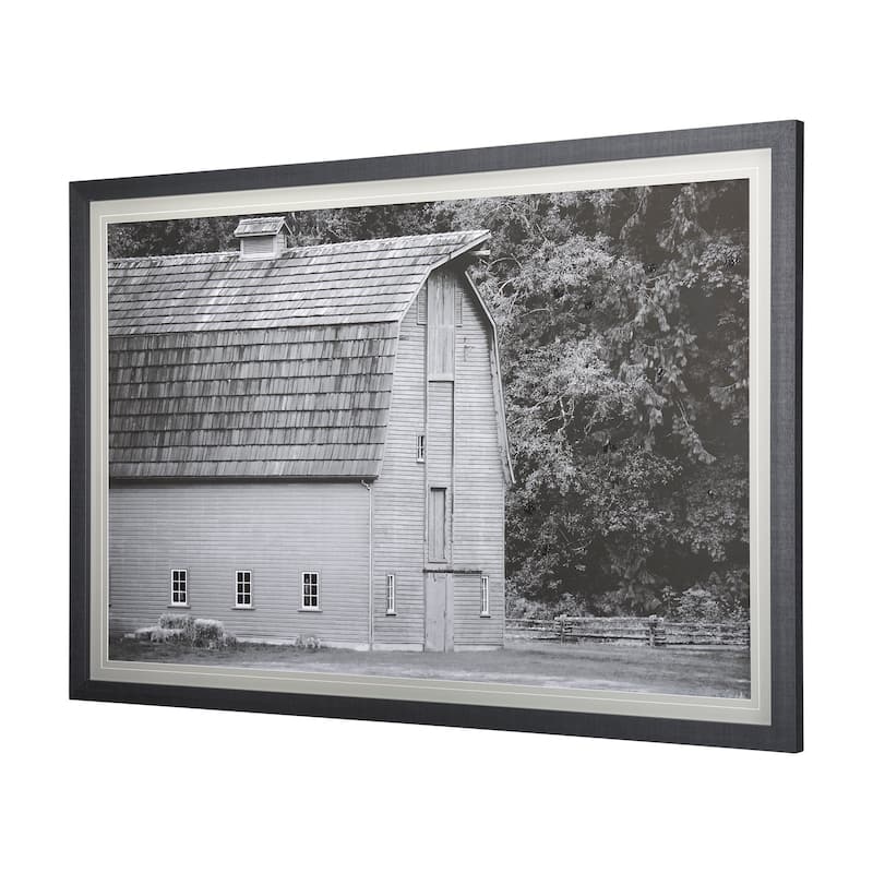 Grey Barn II Framed Art Print