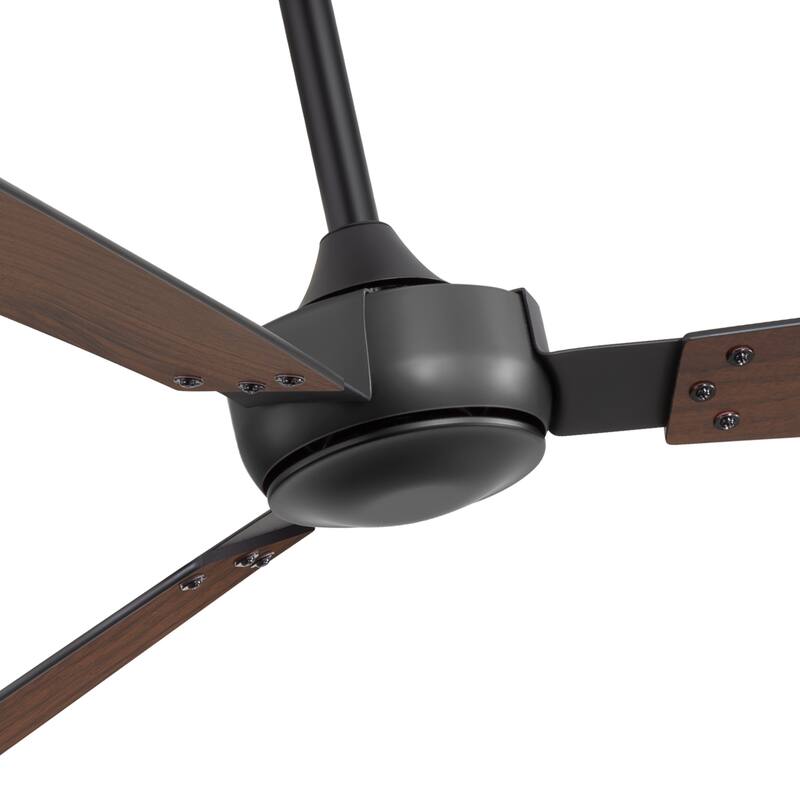 2 Set 52-inch Reversible 3-Blade Ceiling Fan No Light with Remote