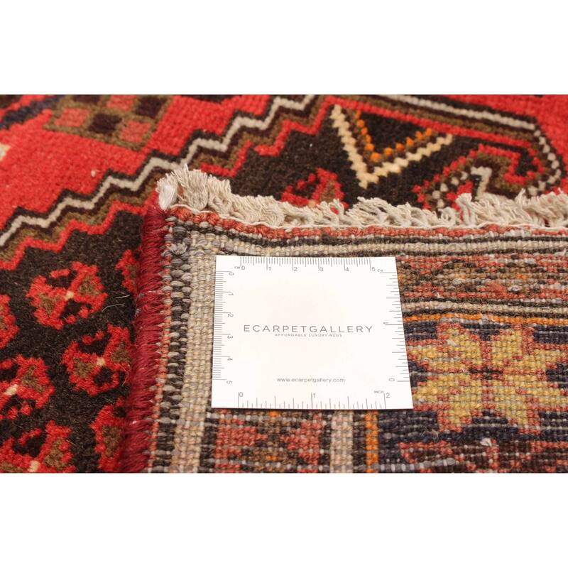 ECARPETGALLERY Hand-knotted Andelz Red Wool Rug - 3'9 x 6'4