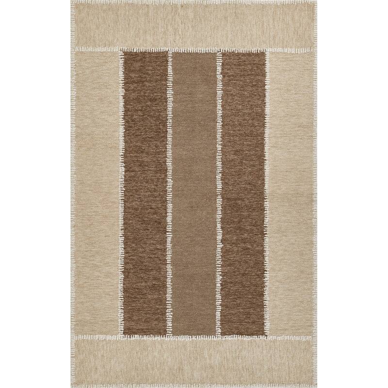 Momeni Archer Hand Tufted Wool Geometric Area Rug - 9' X 12' - Beige