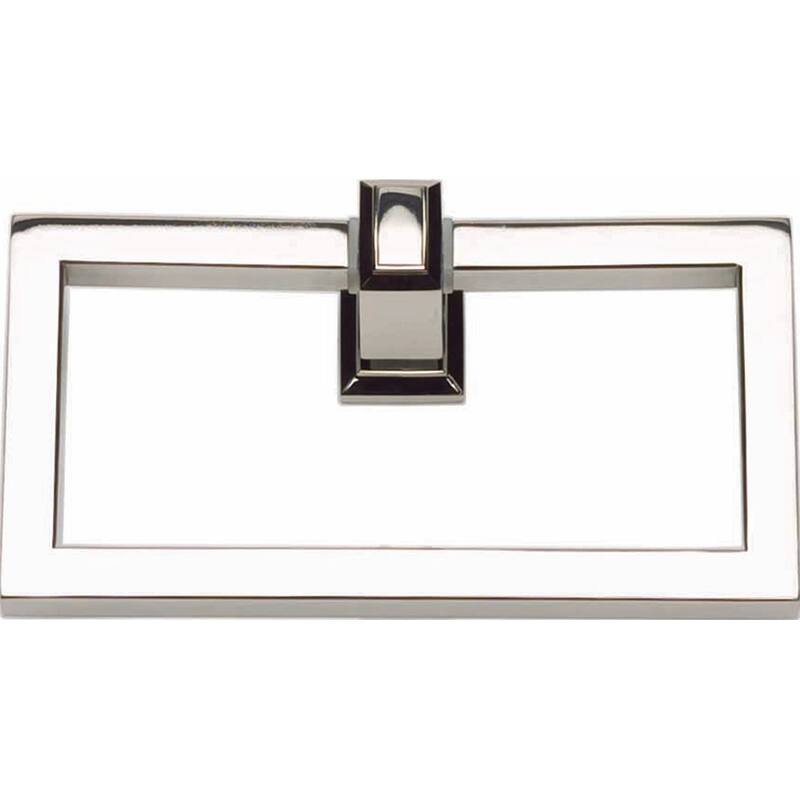 Atlas Homewares Sutton Place Collection 6-2/3 Inch Quadrangle Towel - Polished Nickel