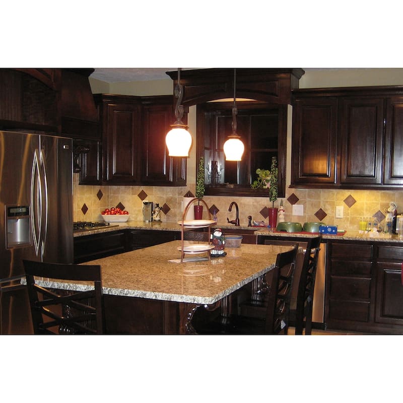 Premier Copper Products 4-inch x 4-inch Hammered Copper Tile - Quantity 4 (T4DBH_PKG4)