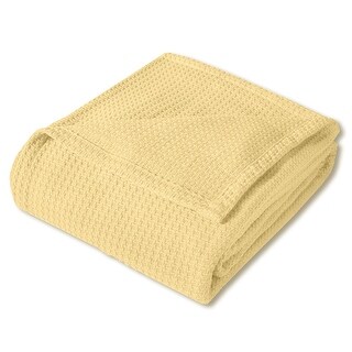 Sweet Home Collection Cotton Basket Weave Textured Blanket
