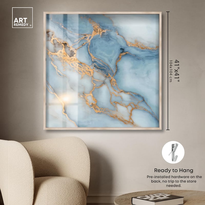 Azure Veins Shadowbox by Art Remedy