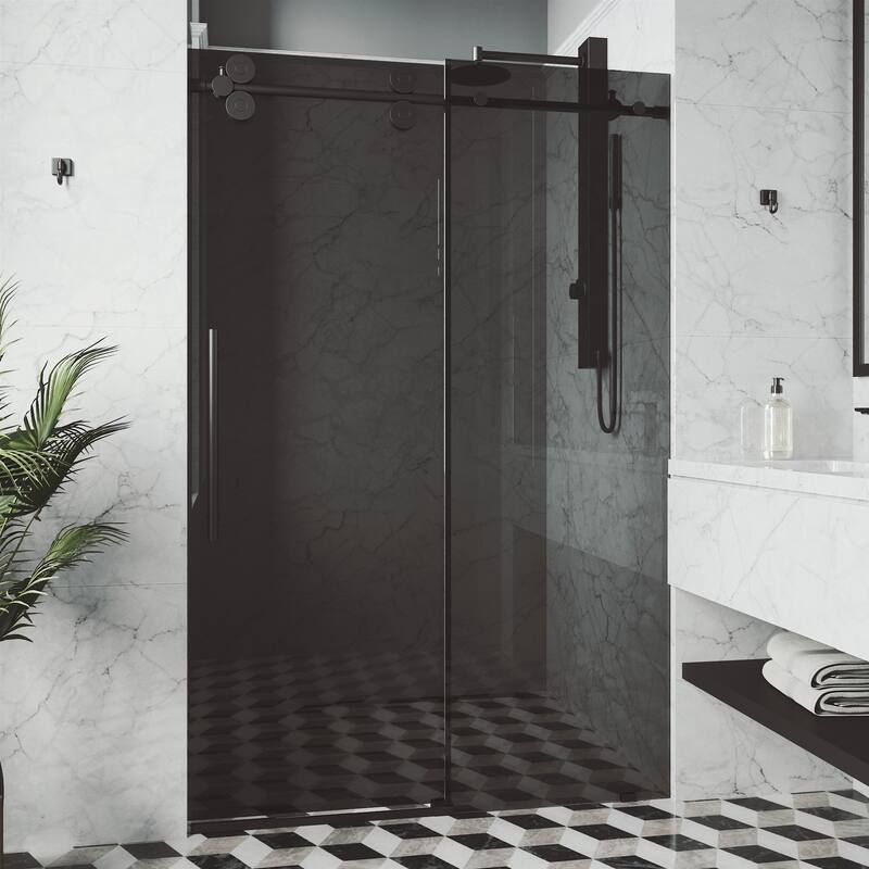 VIGO Elan Frameless Sliding Shower Door