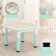 preview thumbnail 30 of 45, Garvee Kids Table and 4 Chairs Set, Graffiti Desktop Plastic Children Art Table, Height Adjustable Table and Chair Set