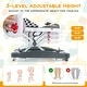 preview thumbnail 48 of 49, 6 in 1 Foldable Baby Walker with Adjustable Height - 28" L x 24" W x 19.5" H