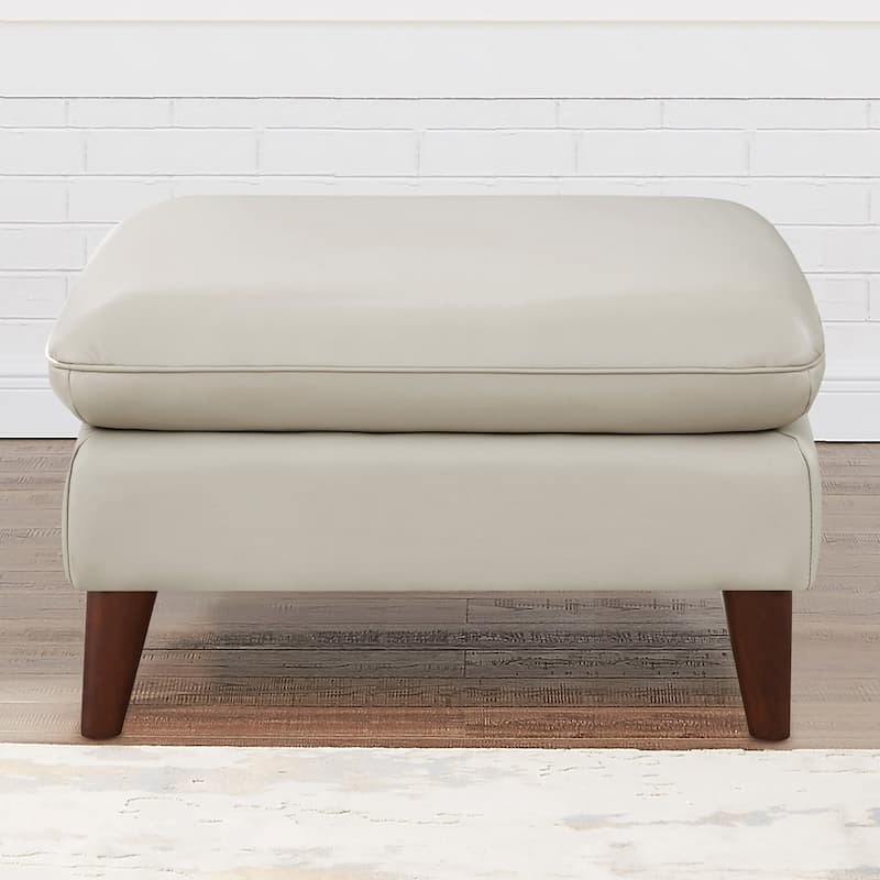 Hydeline Solana Top Grain Leather Ottoman