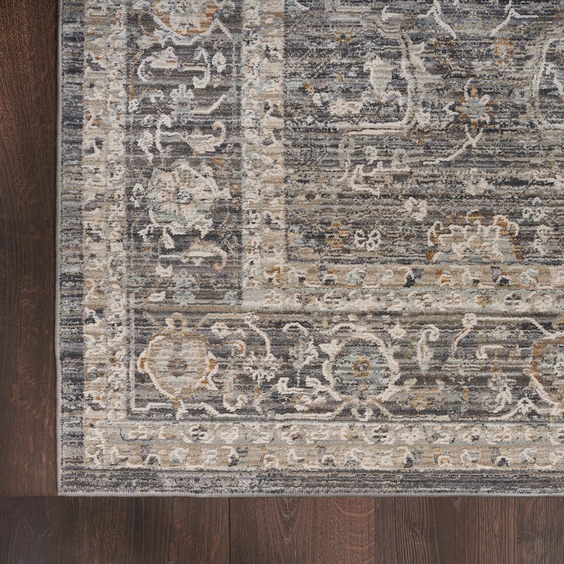 Nourison Nyle Indoor only Grey Persian Area Rug