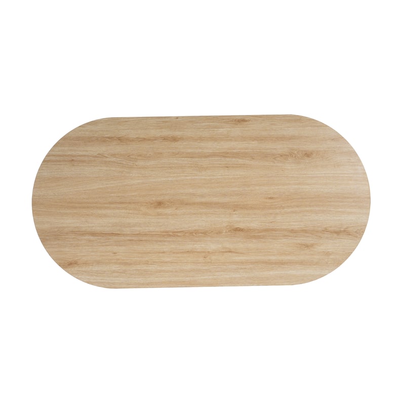 47x23'' Retro Natural Color Storage Coffee Table