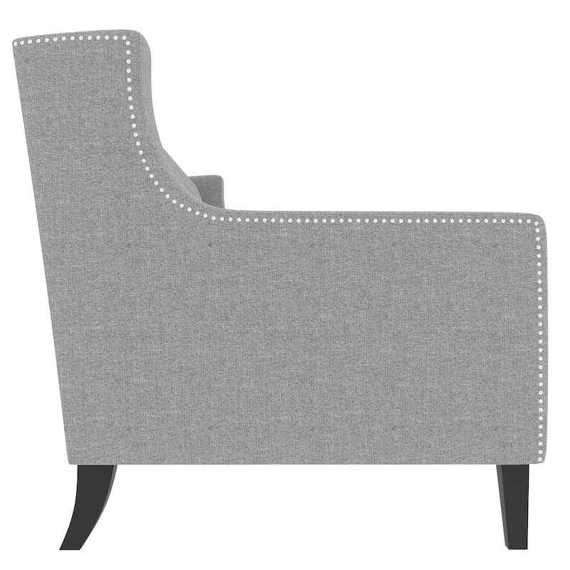Mid Century Modern 78.75" Polyester 3-seater Sofa with Button Tufted Backrest and Comfy Cushion for Living Room