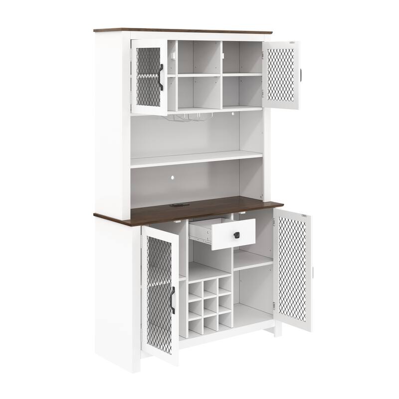 36" Bathroom Vanity with Ceramic Sink Combo, Solid Wood Frame Bathroom Storage Cabinet, Freestanding Vanity Set with 3 Drawers