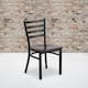 Option Walnut Wood Seat/Black Metal Frame