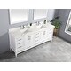 preview thumbnail 57 of 127, Willow Collection 84 in W x 22 in D x 36 in H Aberdeen Double Bowl Sink Bathroom Vanity with Countertop