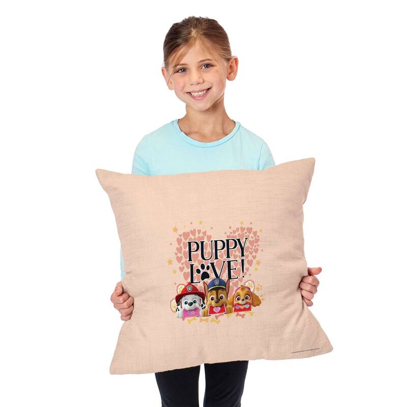 Nickelodeon Paw Patrol Puppy Love 18 Inch Throw Pillow