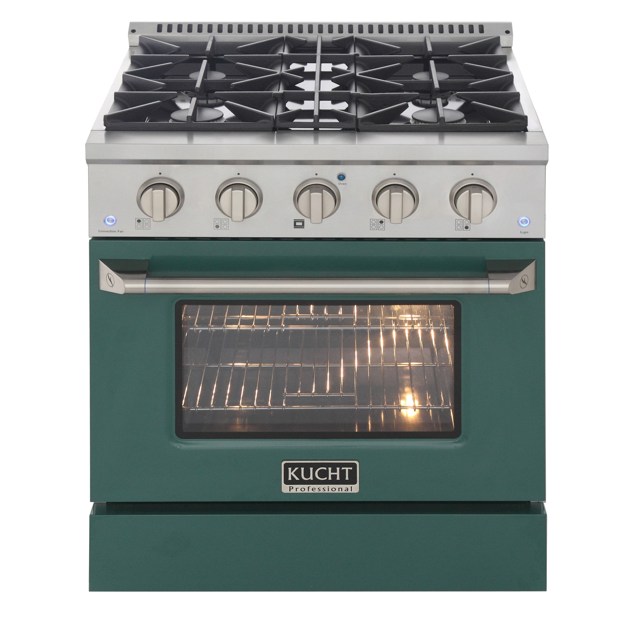 KUCHT 30 in. 4.2 cu. ft. Dual Fuel Range for Natural Gas with Sealed Burners and Convection Oven with Optional Color Door