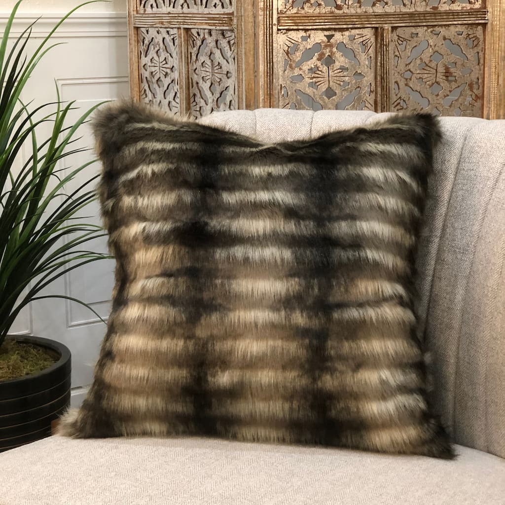 Pillow - Granelli - Fauxfur 20" x 20" Feather / Down Fill