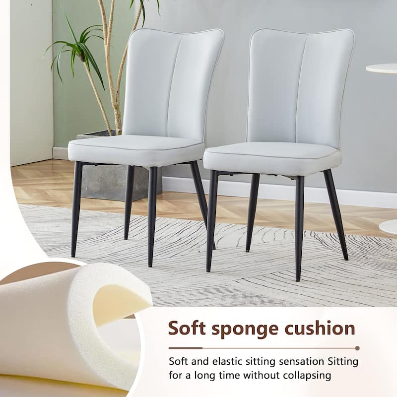 Dining Table Set for 4, Modern Dining Table and 4 Chairs Set, 5 Piece Kitchen Table and Chairs Set