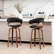 preview thumbnail 3 of 167, Glitzhome Set of 2 or 4 Modern Counter & Bar Height Wooden Swivel Bar Stools
