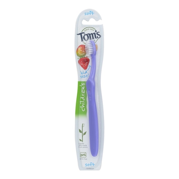 Tom's of Maine Children's Toothbrush - Dye-Free - Case of 6 - 1 Count