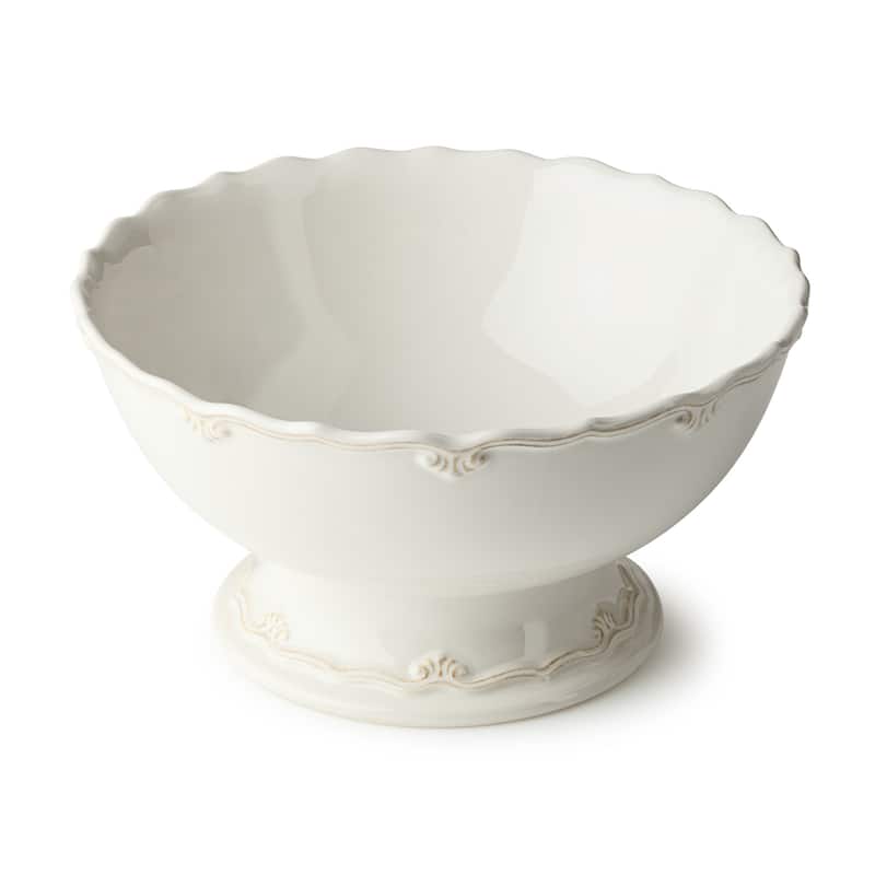 Certified International Heritage Footed Deep Bowl 10.75" x 5.5", 80 oz. - 10.75'' W x 10.75'' D x 5.5'' H