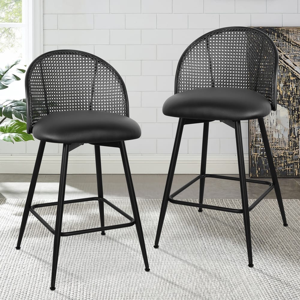 26"/29" Swivel Barstools Counter Height Bar Stool w/ Metal Legs