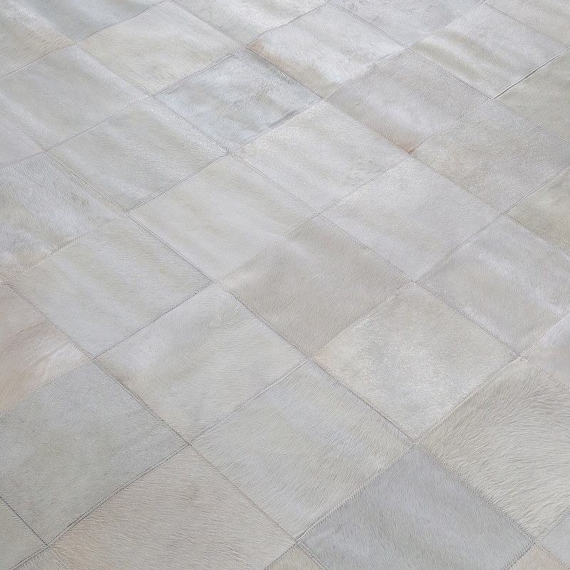 Ben Soleimani South American Cowhide Tile Hand Woven Rug