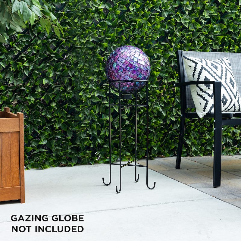 24-inch Black Metal Gazing Globe Stand