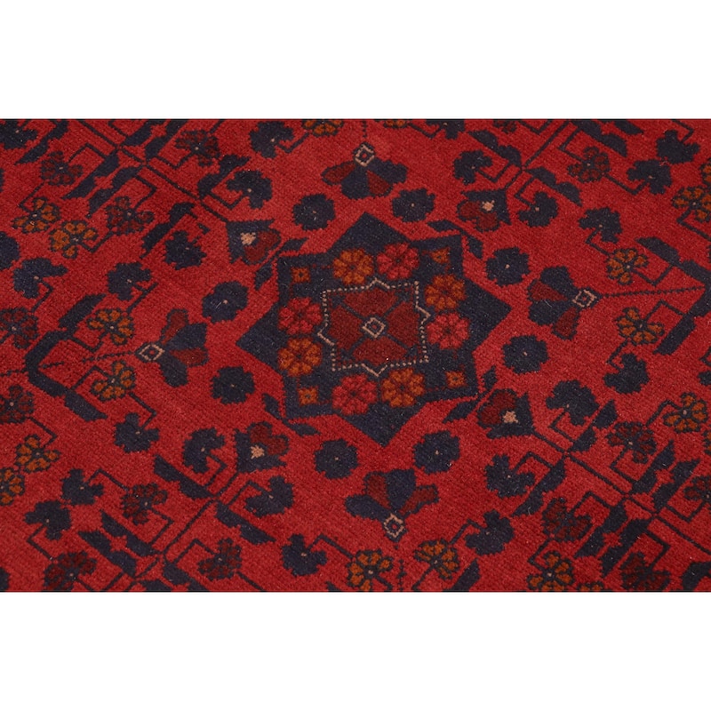 Tribal Biljik Khal Mohammadi Layne Red/Blue Rug - 10'3'' x 12'10''