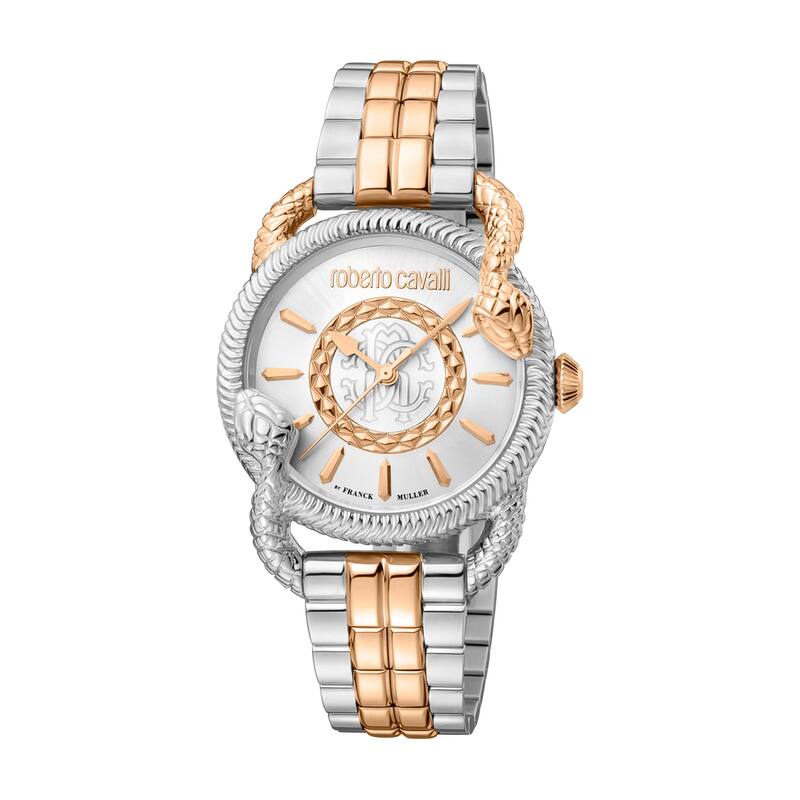 Roberto Cavalli by Franck Muller Women RV1L126M1071 Swiss Quartz Watch - Two-Tone