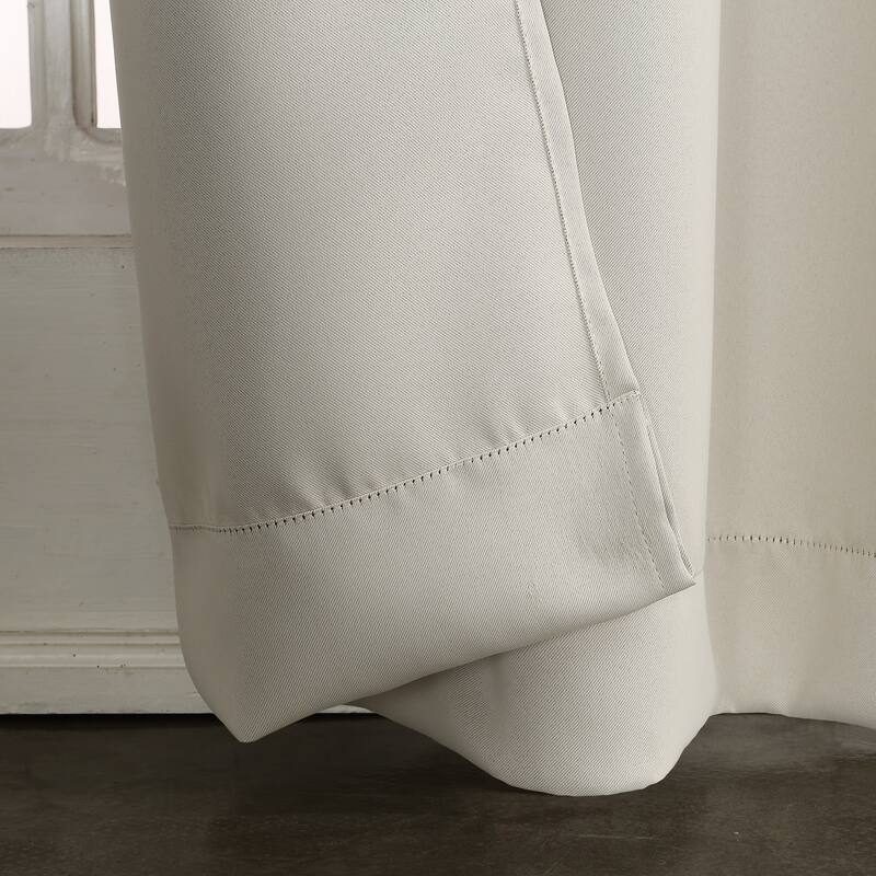 Sun Zero Hayden Energy Saving Blackout Rod Pocket Curtain Panel, Single Panel
