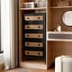preview thumbnail 33 of 32, 5-Drawer Chest Dresser Closet PE Wicker Rattan Storage Tower Organizer